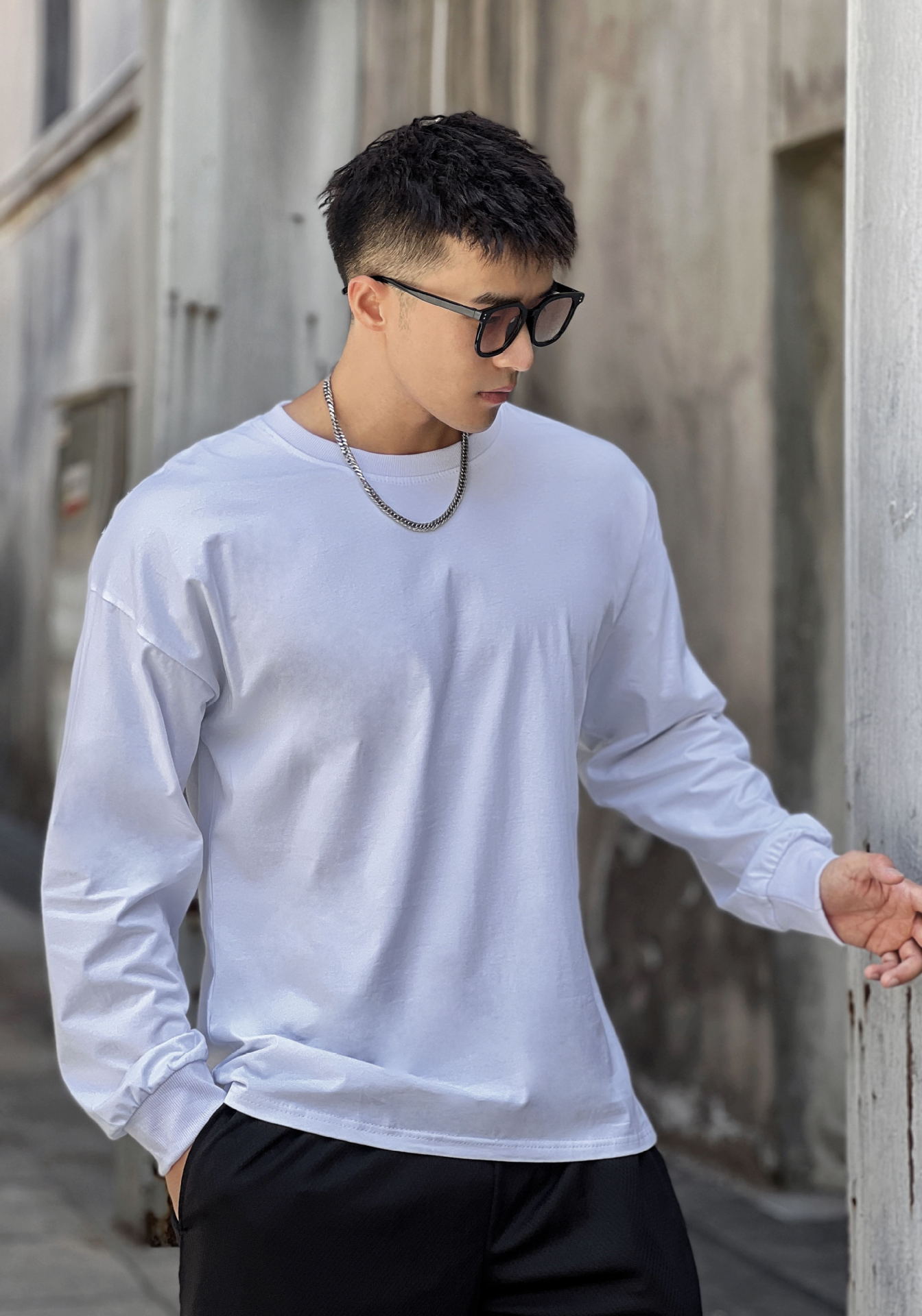 Men's Trendy Loose Fitting Fitness Clothing Long Sleeved T-Shirts Casual Training Sportswear Pullovers Sweatshirts Thin_viptrois.com