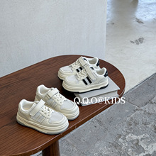 QQO童鞋 2024夏季新款儿童单网小白鞋男女童软底板鞋学生休闲网鞋