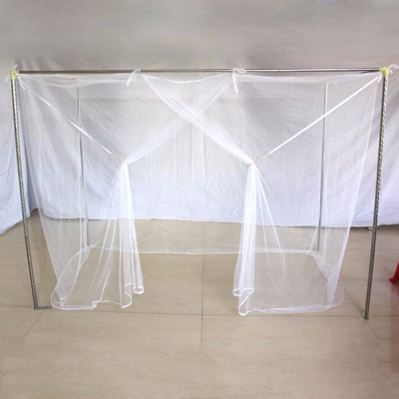1pcs Moustiquaire Canopy White Four Corner Post Student Transfronterizo