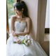 Strapless Light Wedding Dress 2023 New High-end Light Luxury Niche Bride Exterior Travel Princess Elegant Dress