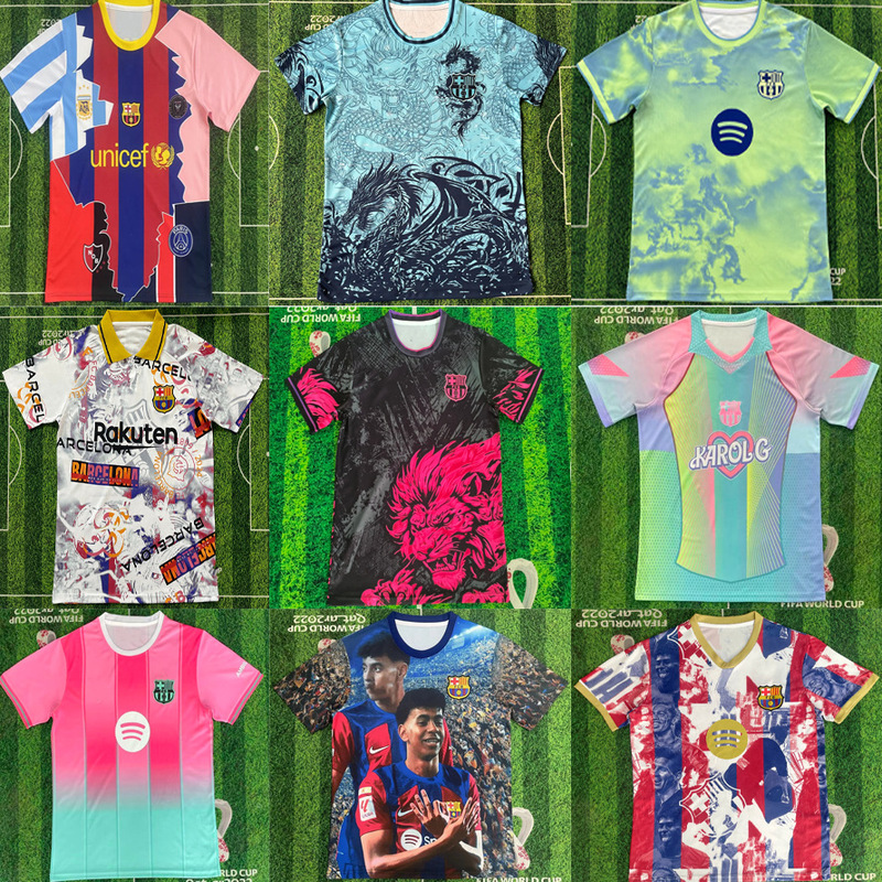 2526 Factory Wholesale Cross-Border Popular World Cup Barcelona Special Edition Series Yamal Football Jersey Short Sleeve T-Shirt 2526 Factory Wholesale Cross-Border Popular World Cup Barcelona Special Edition Series Yamal Football Jersey Short Sleeve T-Shirt