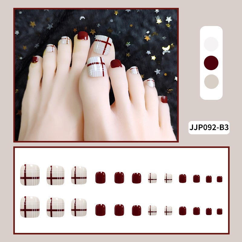 Douyin nuevo parche de uñas de pies de venta caliente de ojos de gato mágico parche de uñas de pies de uñas postizas desmontables