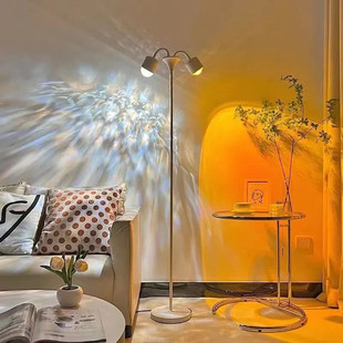 Water Ripple Double-Ended Atmosphere Lamp Wall Atmosphere Lamp Full-Length Mirror Bedroom Sunset Straight