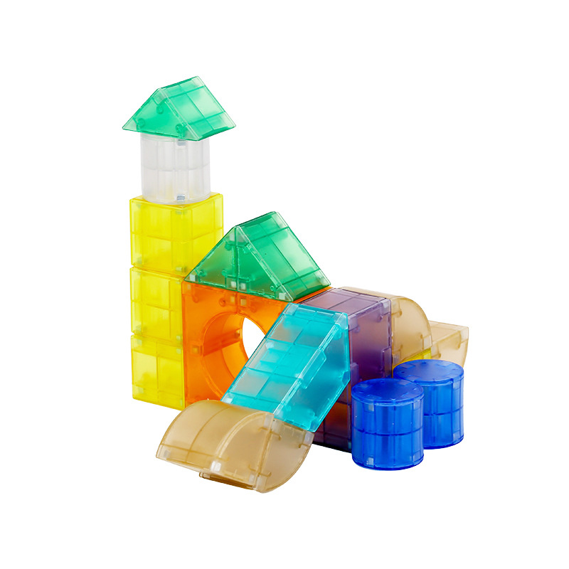 Bloques de construcción magnéticos para niños 3D estereoscópicos juguetes de puzzle de educación precoz magnetismo geométrico magnetismo ensamblado placa magnética transfronteriza image 6