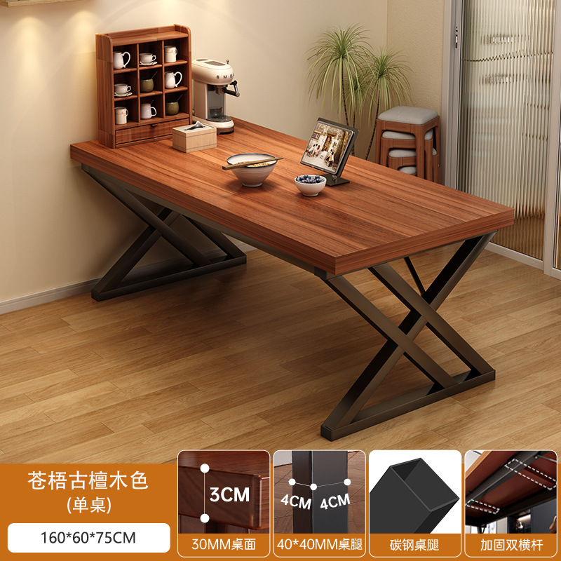 Mesa de comedor rectangular, restaurante de barbacoa de estilo industrial, restaurante comercial, mesa de comedor pequeña, tienda de fideos, combinación de mesa y silla especiales para taberna