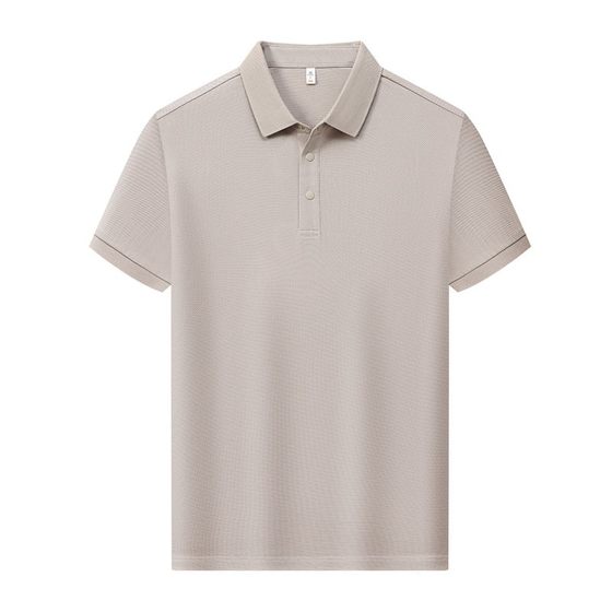 [mercerized long-staple cotton] 7A antibacterial POLO shirt men's and women's cotton commuter short-sleeved jacket summer lapel T-shirt