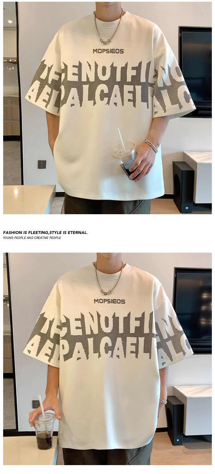 Trendiges Herren T-shirt Im Oversize Look Für Den Sommer_voghion.com