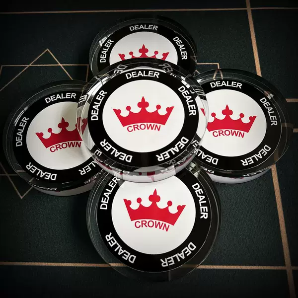 Texas poker accessories Zhuang brand Zhuang film Zhuang code large small size dealer Zhuang code chip digital round wear-resistant