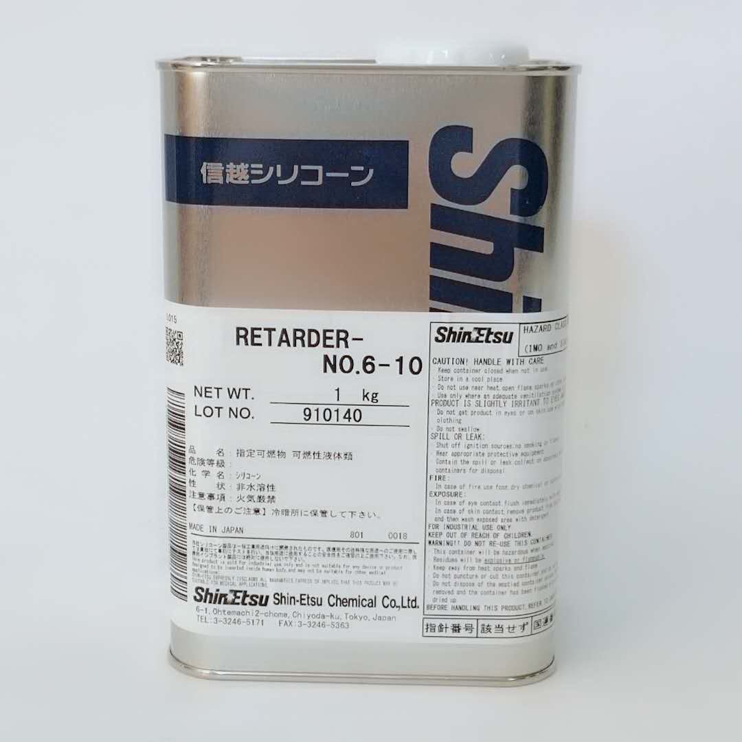 日本信越 RETARDER-NO.6-10 附加型液罐硅胶 硬化延迟剂LSR 1KG装