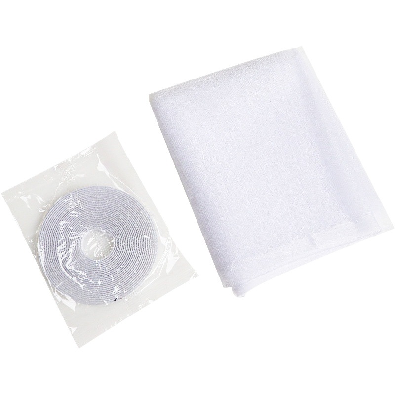 Ventana de pantalla autoadhesiva simple pantalla anti-mosquito Net invisible hogar DIY corte pantalla de la ventana de cifrado con velcro