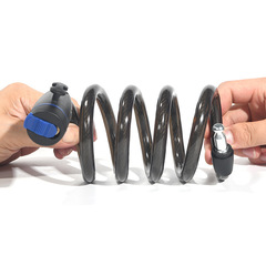 廠家供應圈形自行車鎖 山地公路車防盜鎖 摩托車鎖鋼纜鎖單車鎖