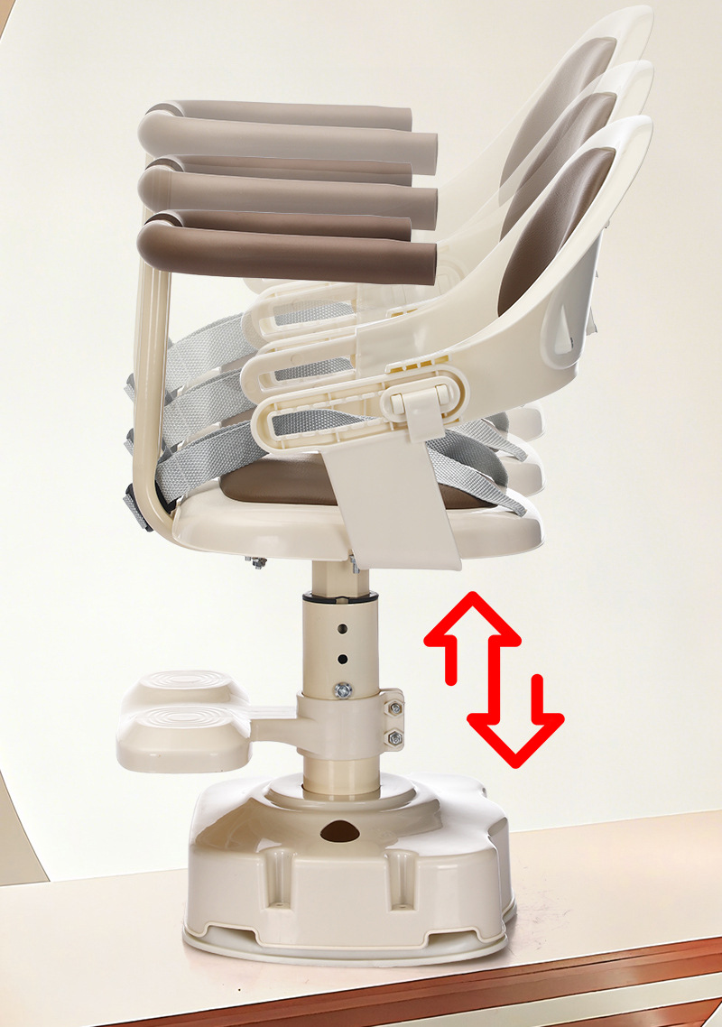 New Electric Vehicle Child Seat with Front-Mounted Pedal, Battery-Powered, Suitable for Babies and Infants, Can Be Used as a Seat or a Stool, with Adjustable Height