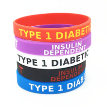 Type 1 diabetic diabetes 手环 insulin dependent 硅胶手环腕带