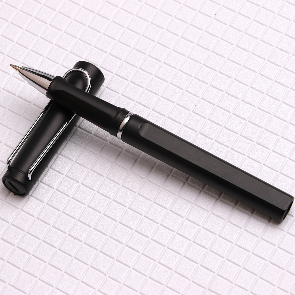 Bolígrafo de gel de alta gama con acabado metálico pintado con spray, ideal para estudiantes, promociones corporativas, personalización empresarial y regalos de oficina.