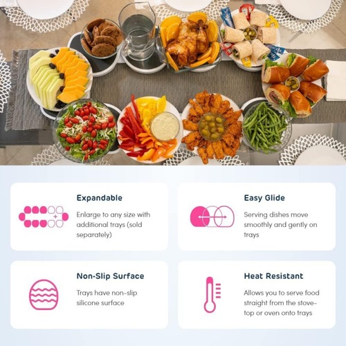 TheLazySusan Revolution Amazon Tabletop Rotating Dinner Plate Portable Turntable