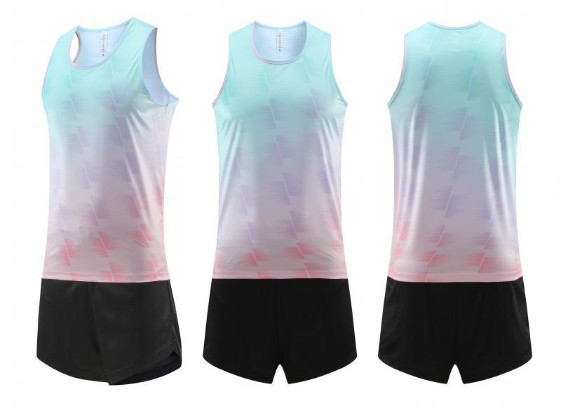 Trajes de entrenamiento de atletismo trajes de entrenamiento de deportes de hombres trajes de maratón trajes de entrenamiento de deportes de prueba física para correr 8317