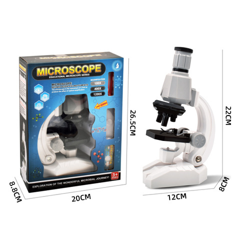 Cross-border science and education experimental toys 1200 times children's microscope student intellectual vision equipment biological microscope
