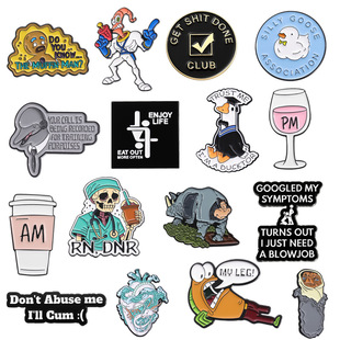 Cartoon decoration cute brooch accessories badge suit series factory wholesale