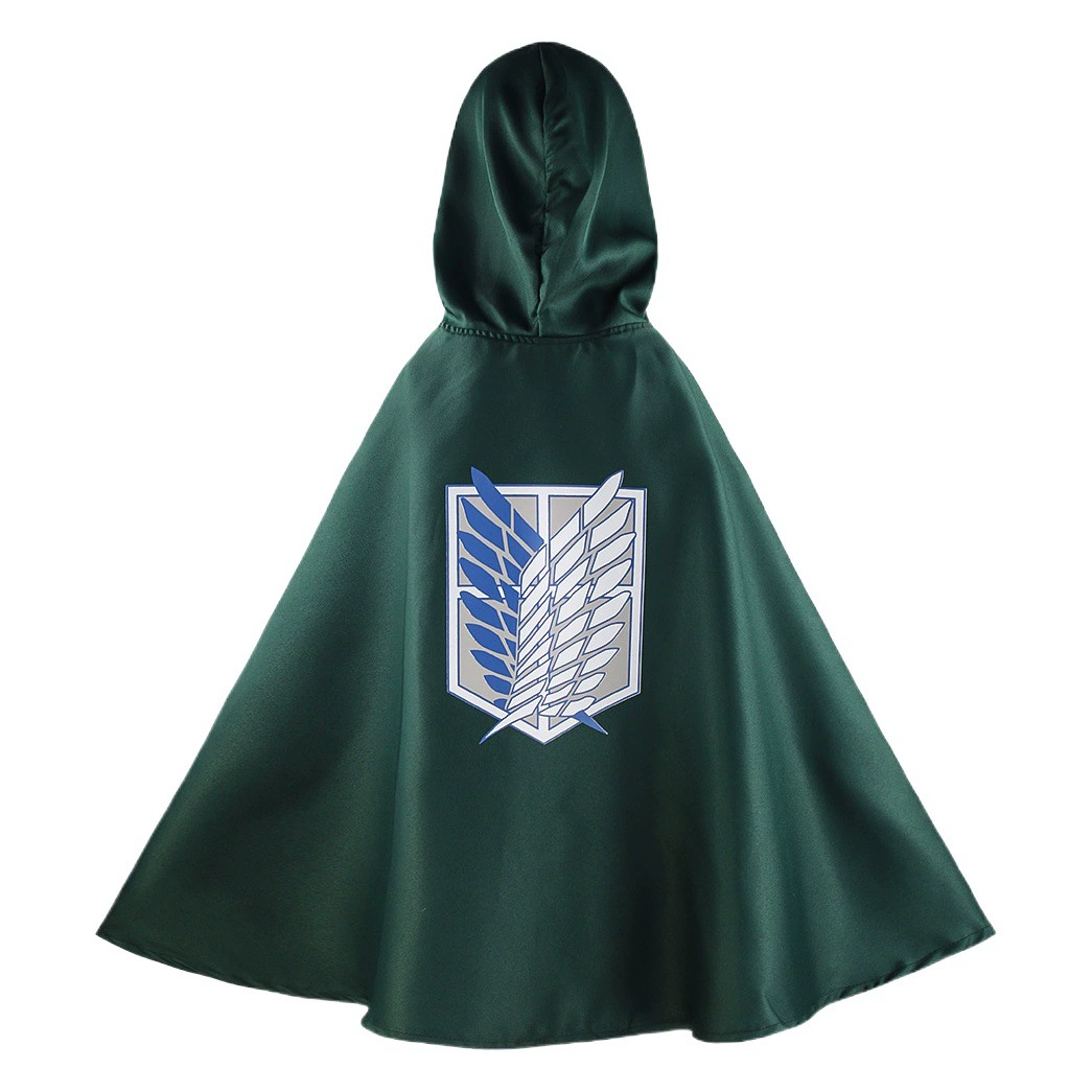 Хэллоуин атака гигантов обследование полк Крылья Свободы длинный плащ косплей аниме костюм