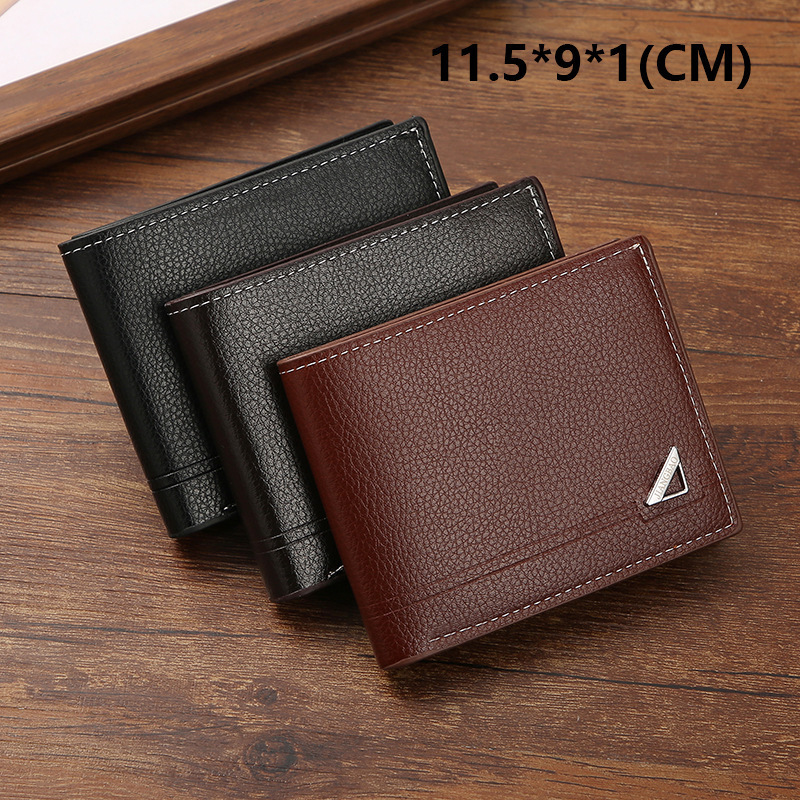 New Men's Wallet Short Wallet Men's Youth Business Casual Horizontal Wallet Fashion Large Capacity Soft Leather Wallet New Men's Wallet Short Wallet Men's Youth Business Casual Horizontal Wallet Fashion Large Capacity Soft Leather Wallet