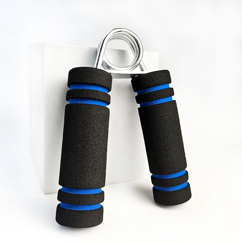 A型握力器2色泡綿ハンドル家庭用フィットネス指トレーニングスプリング鋼スポンジ握力器卸売り|undefined