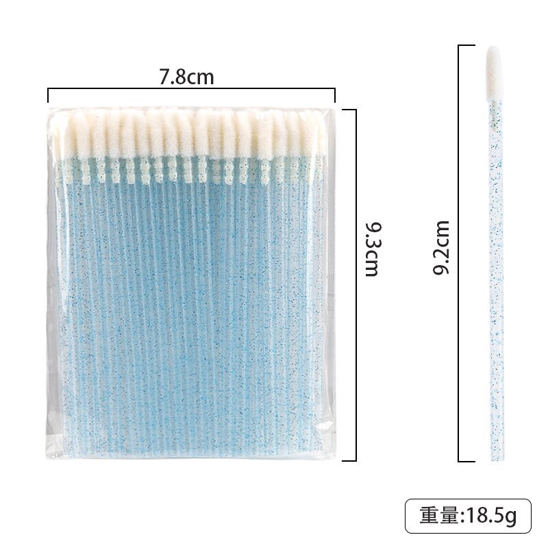 一次性脣刷 水晶杆空心清潔刷 脣釉多色口紅刷 美妝工具化妝刷 5
