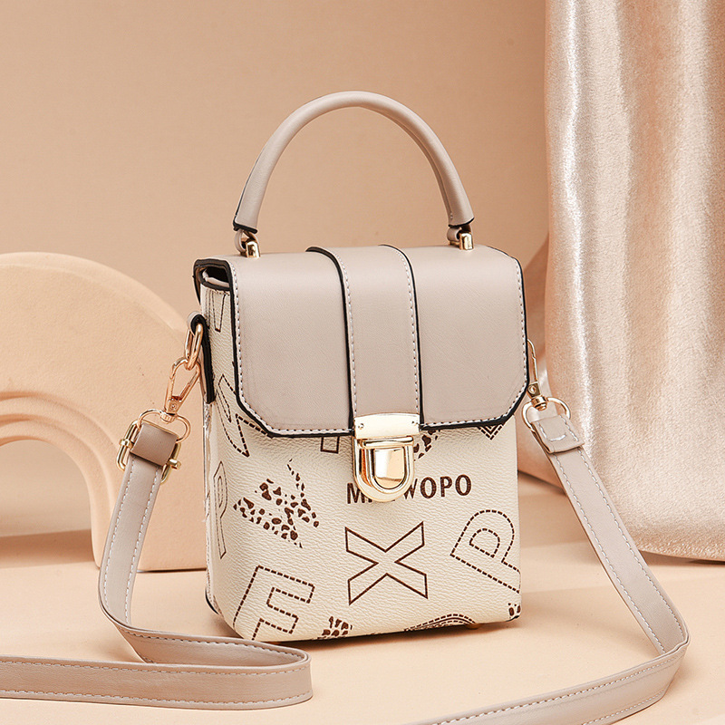 2024 nuevo bolso de mujer minibag bolso de teléfono móvil de moda simple bolso de mensajero de hombro impreso de mujer bags