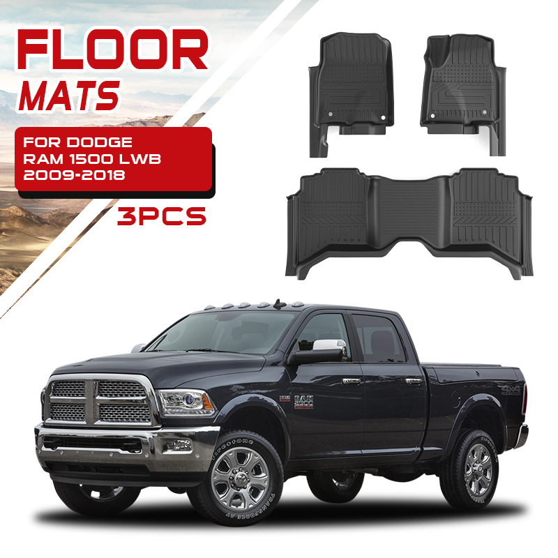 Adecuado para alfombrillas de coche Dodge especial impermeable Dodge RAM 1500 Floor mat todo incluido almohadilla de pie Tpe