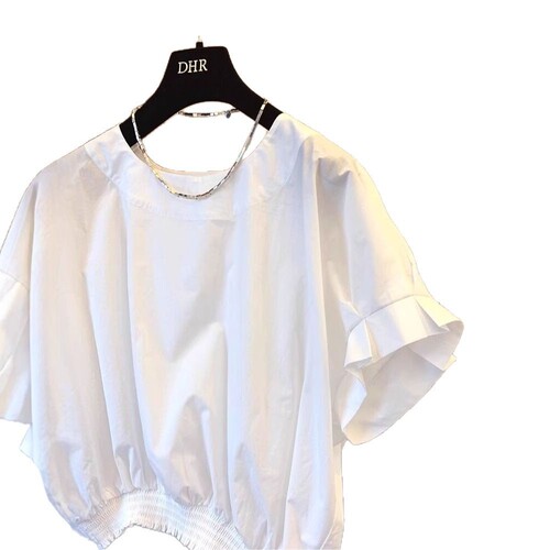 Women's Designers' Small-Town New 2025 Summer Loose and Slim-Fitting Shirt with a Sense of Elegance and Chic