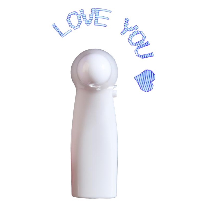 Flash Fan Customized Advertising Support Gift Mini Handheld Luminous Customized Creative Small Fan Shipped on the Same Day