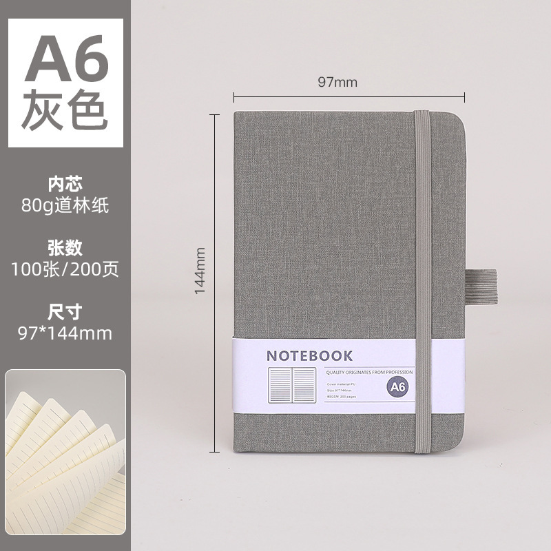 a5 布テクスチャストラップノートブックカスタムロゴシンプルな pu レザービジネス会議メモ帳卸売ギフトセット|undefined