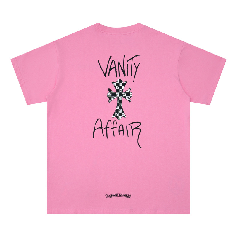 Chrome Heart 24 nuevo Crocodile de verano de moda europea y americana camiseta de manga corta para hombres y mujeres