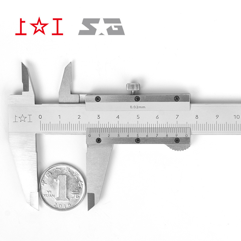 ✅原装卡尺工业级0-150-200-300精度0.02 普通碳钢游标卡尺