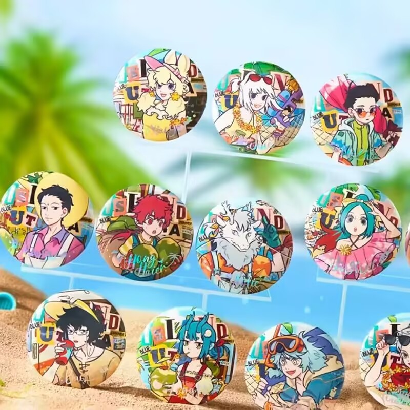 【正規品】正規品 ノンヒューマンアイランドユートピアブリキバッジ ブラインドボックス ホットレーザーバーバッジ|undefined