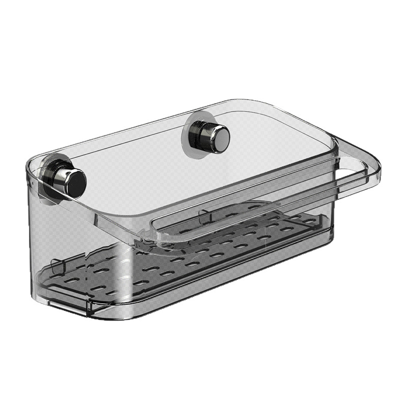 Estante de cocina Estante de trapo Estante de drenaje multifuncional Montado en la pared Fregadero sin perforación Cesta colgante Varios artefactos de almacenamiento