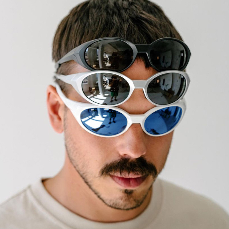 2025新款潮雪地运动墨镜女户外骑行护目镜防风欧美偏光太阳眼镜男