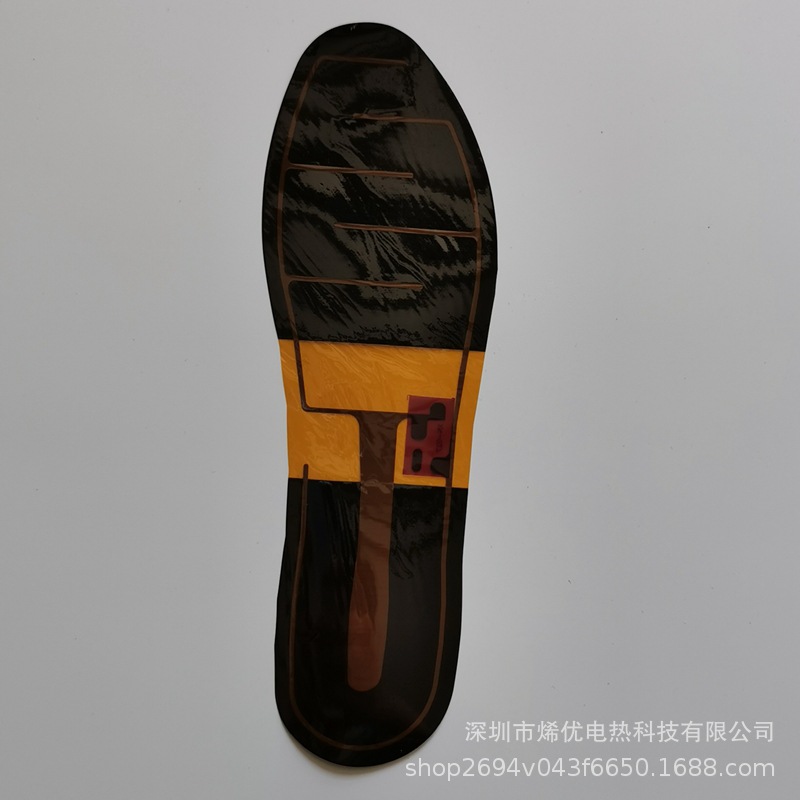 厂家直销石墨稀PI发热膜保暖鞋垫发热片电热片鞋垫金属柔性发热膜