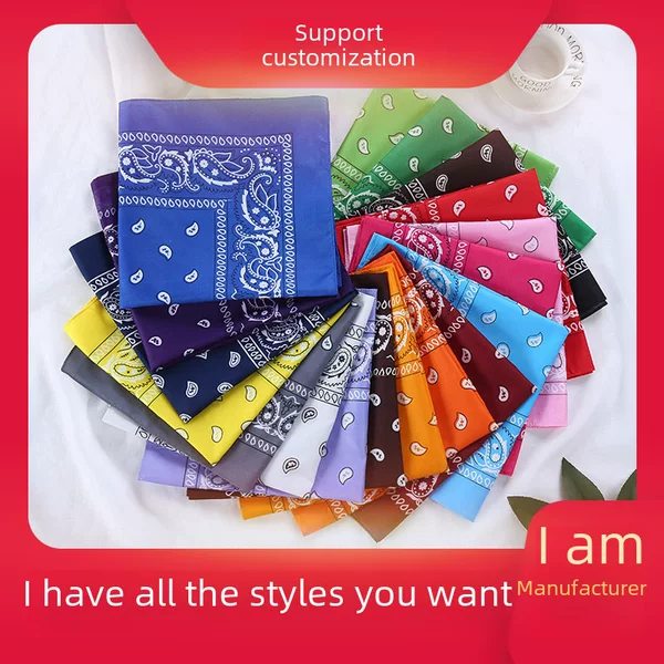 bandana Outdoor Varied Square Scarf Amazon Riding Face Scarf Magic Polyester Scarf Printable LOGO