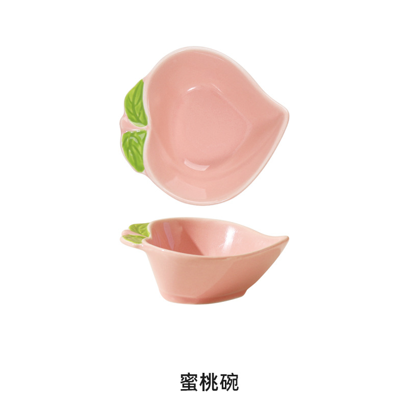 Frutas y verduras de cerámica creativas caseras platos de inmersión condimentos bocadillos de frutas y verduras