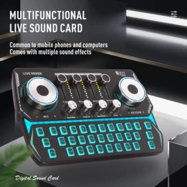 麦克风/话筒;声卡;手机支架