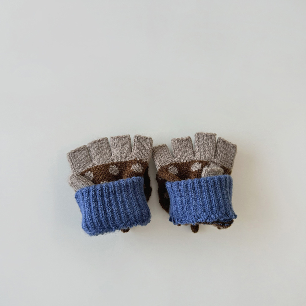 Kinder Fäustlinge Mit Klappe Warme Handschuhe Für Die Schule_voghion.com