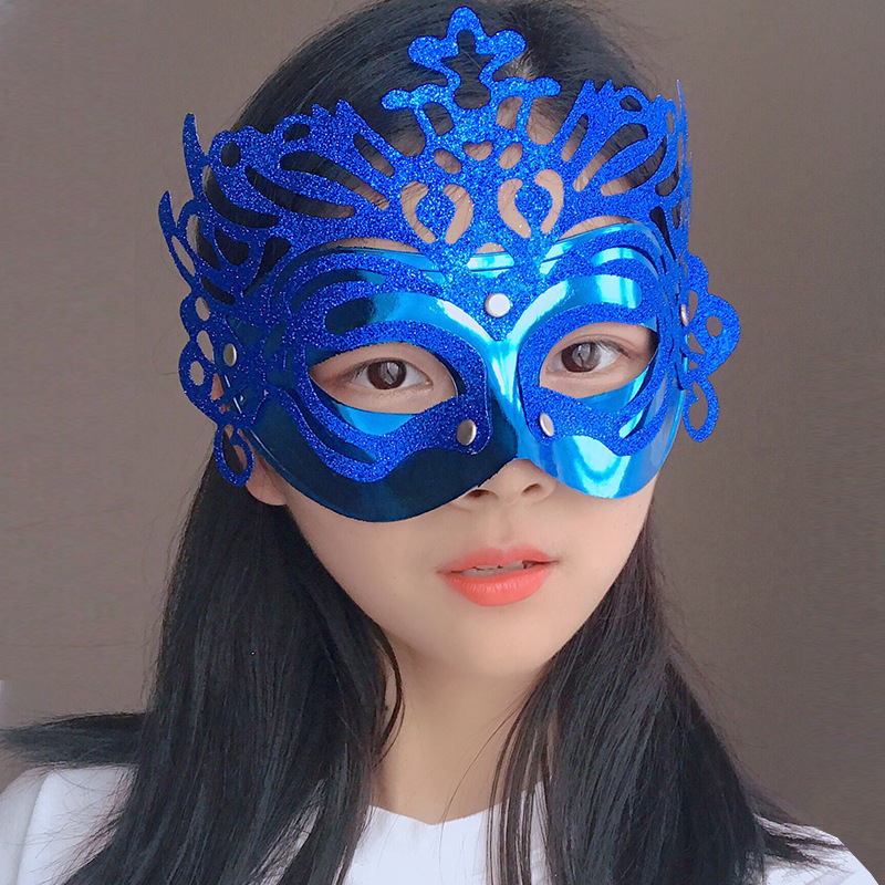 Máscaras de baile Crown Half Face Princess Mask Escenario Fotografía COS Props de fiesta Máscaras de Halloween