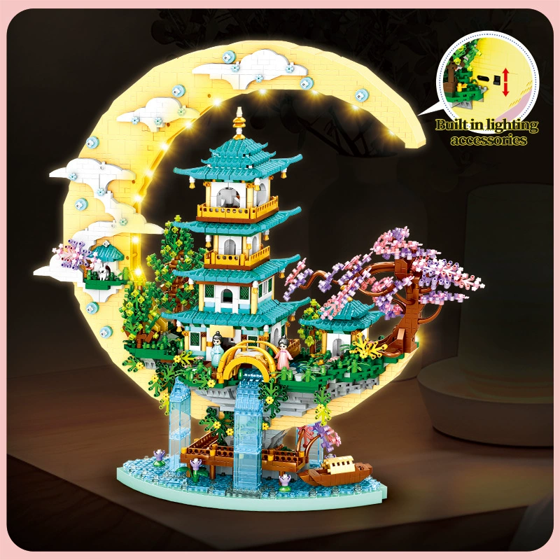 Конструктор Building Block Tree House, набор из мелких деталей, 23×15×7 см, подарочная игрушка