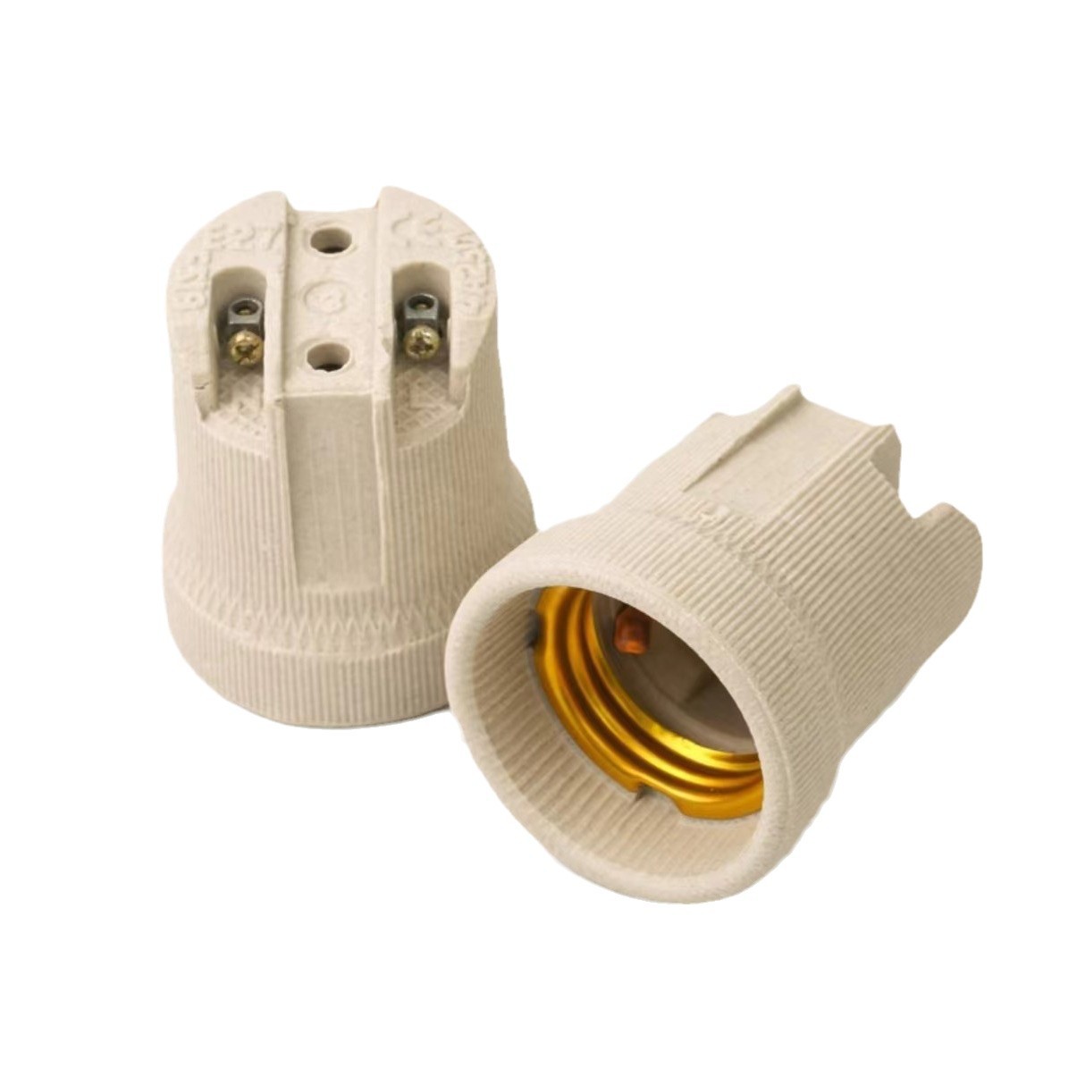 E27 soporte de lámpara cerámica resistente a altas temperaturas conector de lámpara cerámica accesorios de lámpara