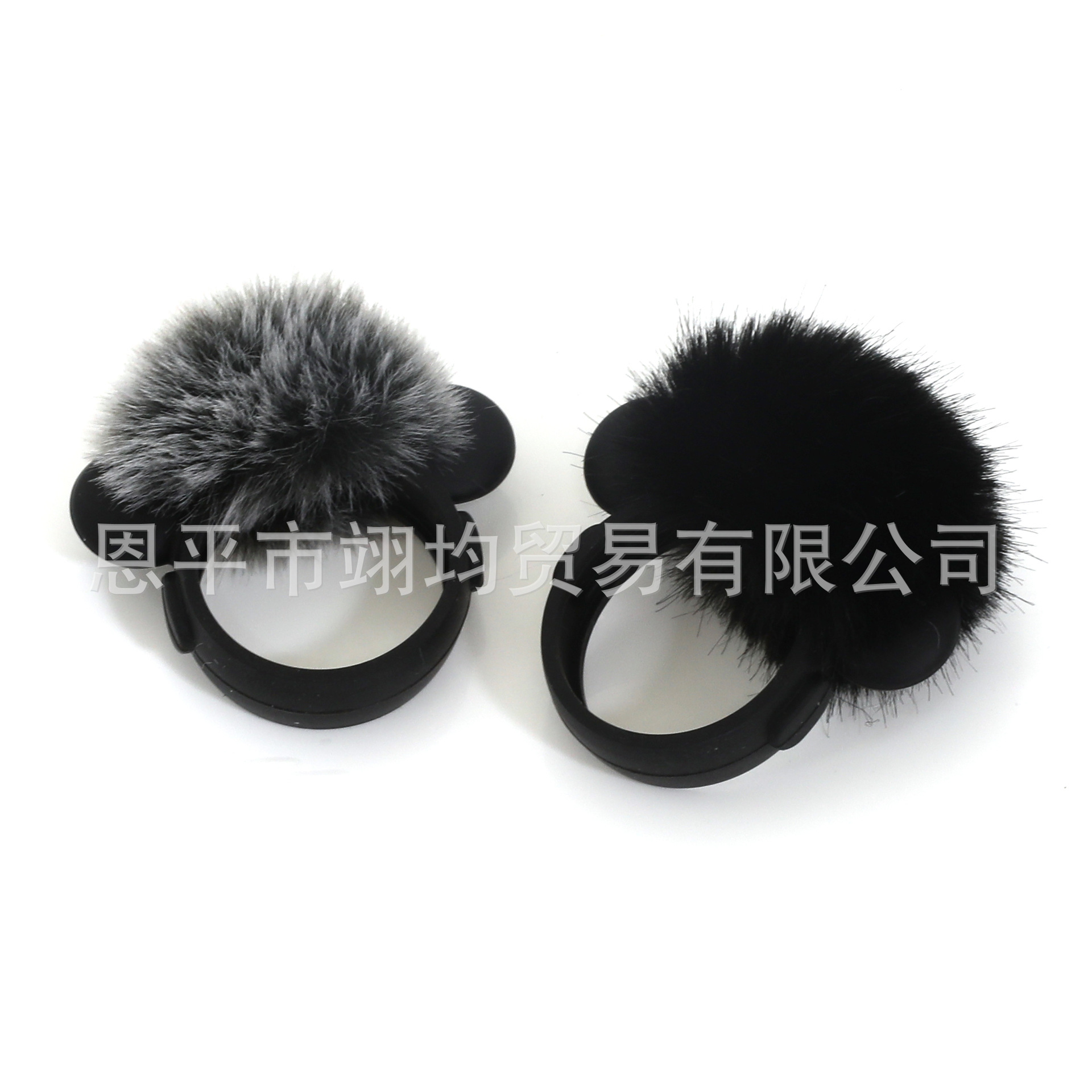 Q8磁吸无线收音麦降噪耳罩毛绒罩可爱风防尘无线领夹麦防风毛套