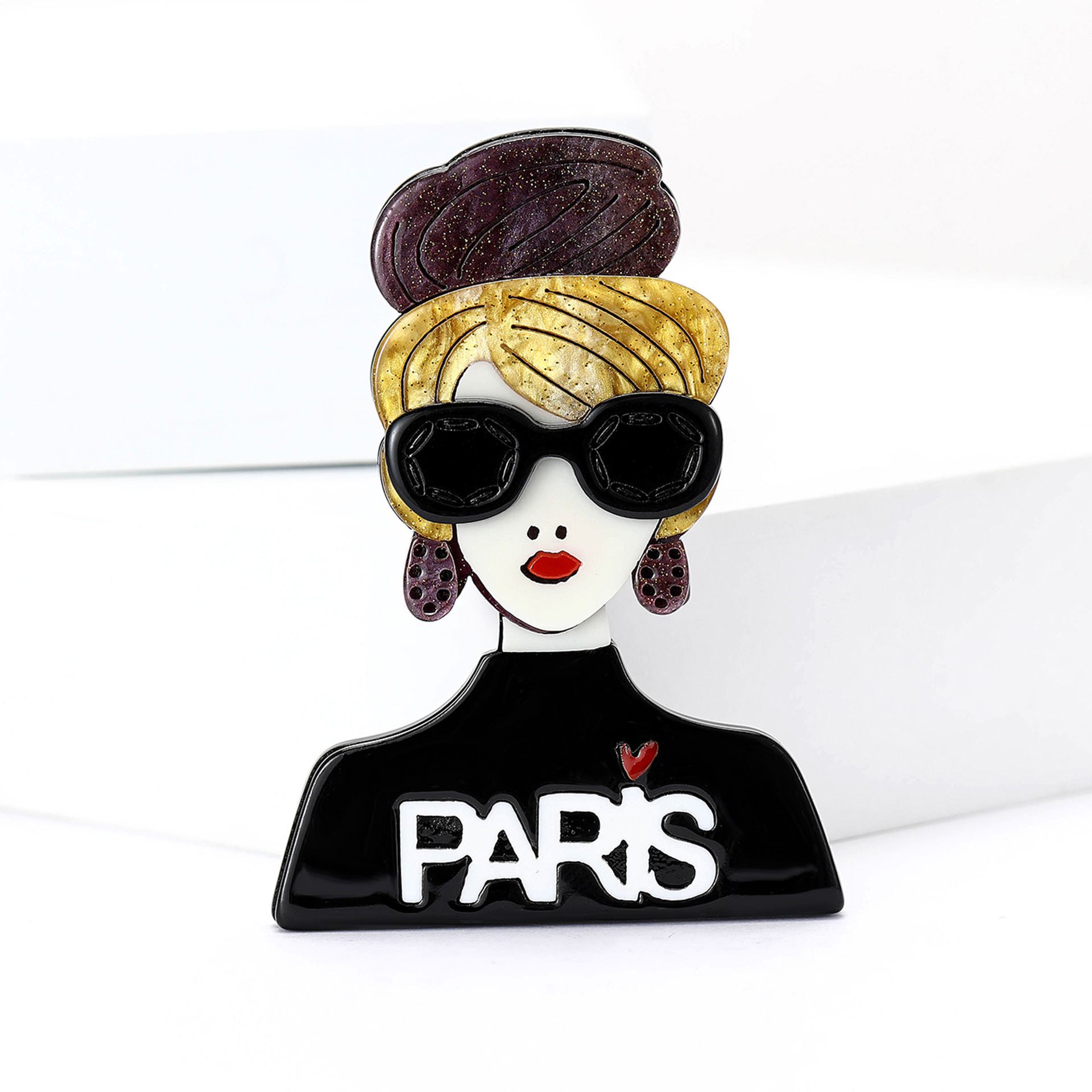 15g Weight Cartoon Style Pin Cartoon Character Arylic Enamel Women's Brooches