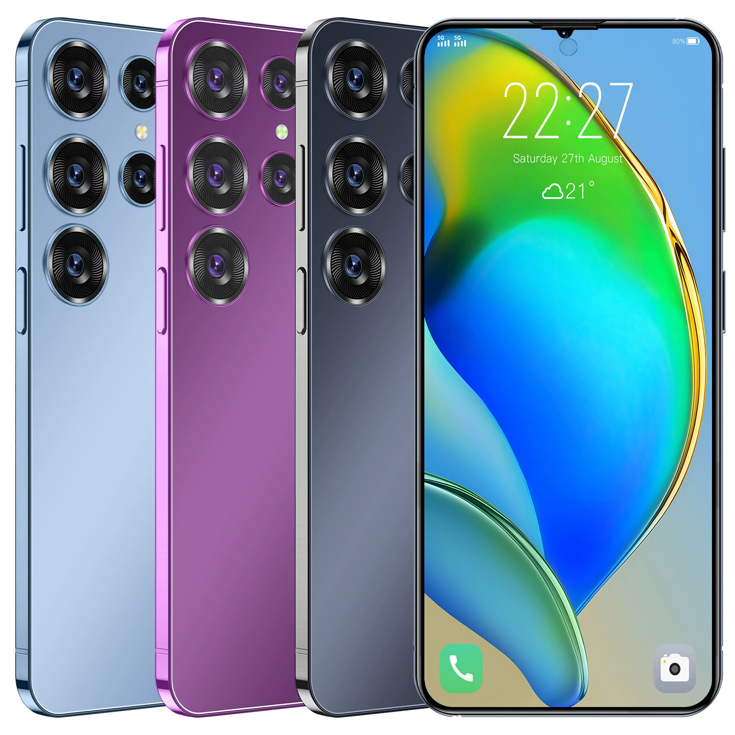 Смартфон Jodom S24 5G, 3-дюймовый широкий экран, 8+256 ГБ, комплект: умные часы