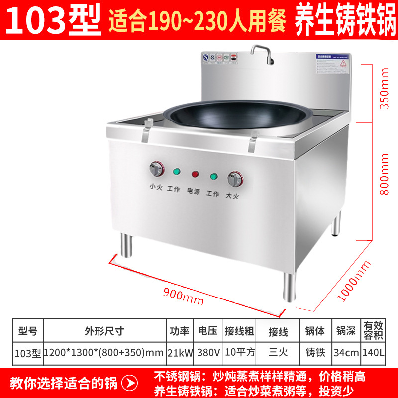 103 평방 주철 냄비 21kw380v
