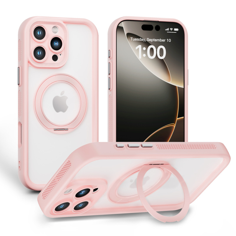 iPhone16 ツーインワン磁気ホルダー携帯電話ケース 360 度 Apple 15 ハードウェア回転ホルダー PC ポイントシェル|undefined