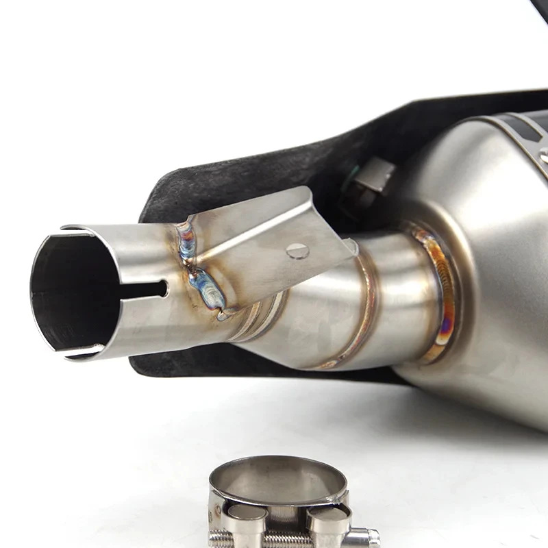 Suitable for Honda Xadv750 Motorcycle Exhaust Pipe Carbon Fiber Stainless Steel, Connects to the Original Exhaust, Non-Destructive Installation